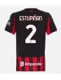 Billige AC Milan Pervis Estupinan #2 Hjemmedrakt Dame 2025-26 Kortermet